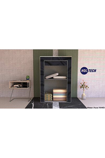 DETAYTİCARET Yorgan Hurcu Bez Dolap Güçlendirilmiş Siyah Yüklük