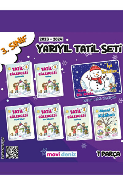 Mavi Deniz Yayınları 3. Sınıf Yarıyıl Tatil Eğlencesi 4 Kitap