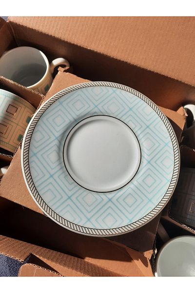 Kütahya Porselen RUYA 12PRC.BROWN TK.DKR.12398/14 TURQUOISE