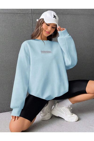 FAVORİST ESTE BINE NU FI PERFECT Hanorac oversize cu decolteu rotund
