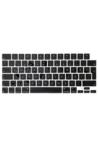 hk Macbook Air 13.6 inch 2023 A2681 M2 Processor Compatible Turkish Q Silicone Keyboard Protector
