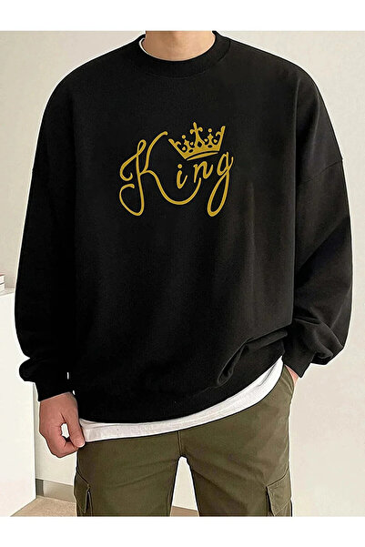 Sezon tekstil Hanorac cu glugă cu imprimeu King