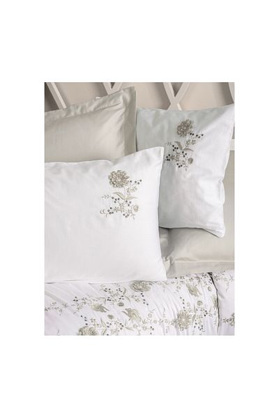 ŞENER HOME Σετ Παπλωματοθήκης Cottonbox 3D Κεντημένο Σατέν - Διπλό, Μπεζ Urian