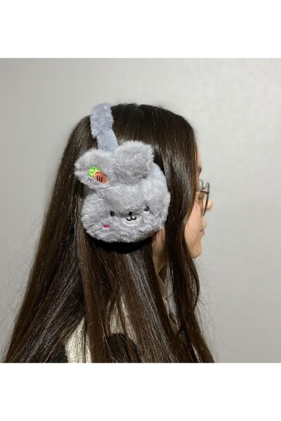 sema aksesuar غطاء أذن شتوي فروي من القطيفة الناعمة للحماية من البرد - ناعم