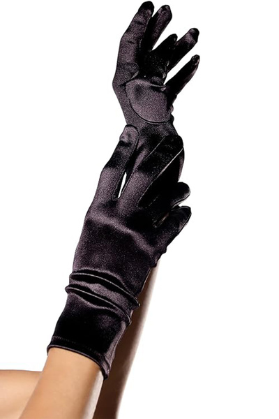 Hayalperest boncuk Kısa Saten Gelin Eldiveni Zarif Kadın Balo Kostüm Eldiveni...