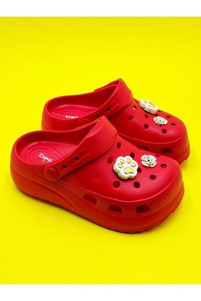 Akınal Bella Girl's Stone Type Colorful Pool Beach Balcony Bathroom Slippers