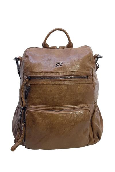 Baginn Y.s.leather Γυναικείο σακίδιο πλάτης από συνθετικό δέρμα Λειτουργική χρήση ώμου και σακίδιο πλάτης
