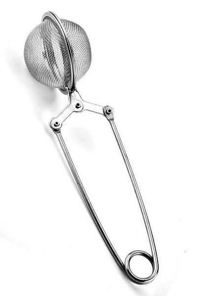 TechnoStation Stainless Steel Herbal Tea Tea Strainer with Tongs Brewing Apparatus