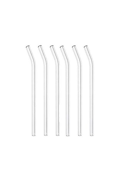 TREND Rotanev 6 pieces transparent glass slanted pipette - glass pipette set of 6