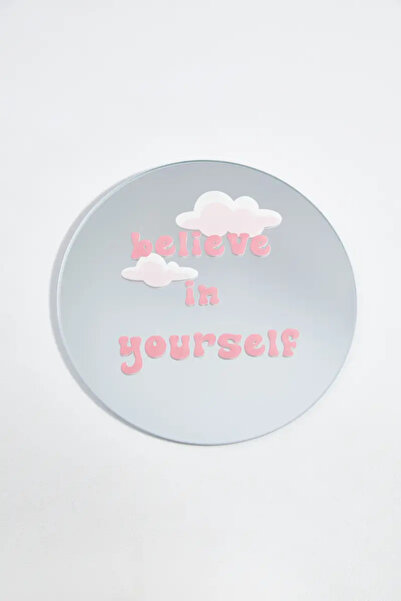 Deeps Brands Believe In Yourself Yuvarlak Dekoratif Ayna