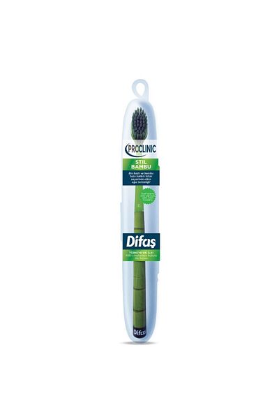 Difaş Pro Clinic Style Bamboo Toothbrush