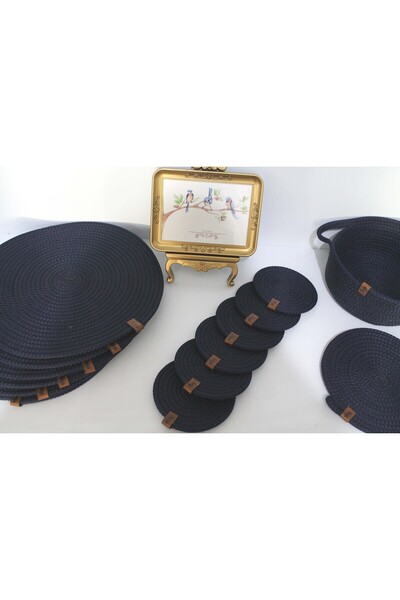 NAYS Amerikan Servis Masa Üstü Çeyiz Seti (SUPLA AMERİKAN SERVİS NİHALE BARDAK ALTI EKMEKLİK)