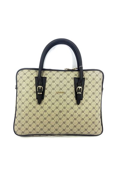 Armine Servietă și geantă pentru laptop pentru femei Armine Slim Mink-Brown 370