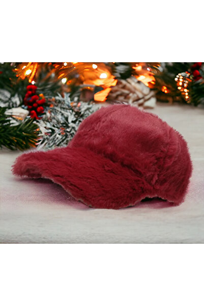 Shopiolog Women's Winter Plush Hat Cap Trendy Baseball Cap