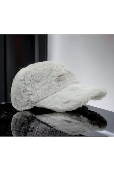 Shopiolog Women's Winter Plush Hat Cap Trendy Baseball Cap