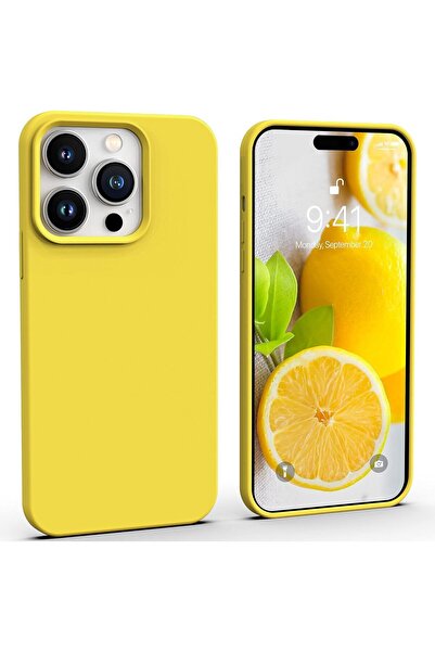 BCNCASE Iphone 14 Promax Uyumlu Içi Kadife Lansman Silikon Korumalı Kılıf Kapak