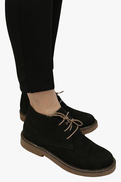 SOSELA 78-02-80024 Women's Genuine Nubuck Leather Black Boots