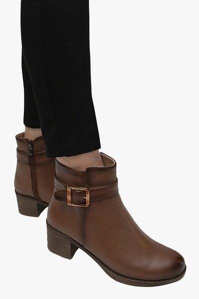 SOSELA 78-02-80036 Women's Genuine Leather Walnut Sand Boots