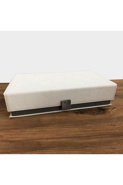 Adalinhome Multi-Purpose Leather Covered Accessory Jewelry Box