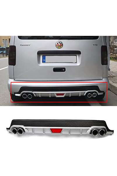 MKG Otomotiv Vw Caddy Gri Difüzör Difizör Yuvarlak Egzoz Görünüm Kulaklı Tip ...