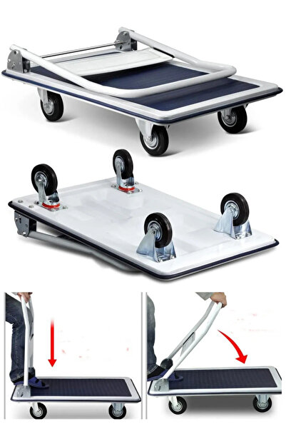 MOONSHOP Profesyonel Paket Ve Koli Taşıma Arabası 300 Kg AMbalajında Kapalı K...