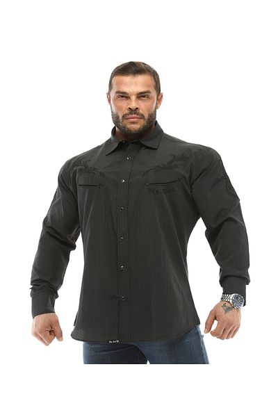 Big Sam Loose Cut Shirt with Snap Fasteners 5007