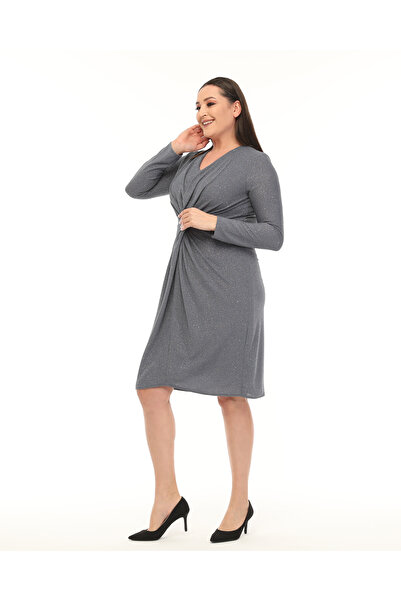 Asees Μεσαίου μεγέθους ελαστικό φόρεμα με κόμπους μπροστά