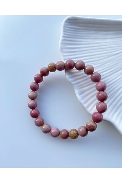 Luzzylike Rhodonite Natural Stone Bracelet 8mm