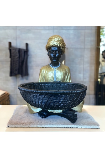 Funda Hediyelik ve Ev Aksesuarları Biblo Hintli Adam Havluluk Ve Şekerlik