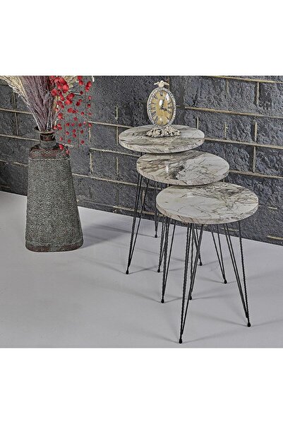 LEFİEV 3'Lü Zigon Sehpa