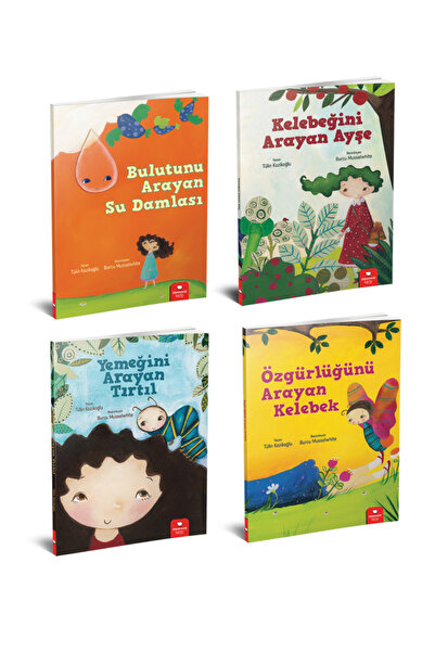 Redhouse Kidz Yayınları Kelebeğini Arayan Ayşe-Bulutunu Arayan Su Damlası-Yemeğini Arayan Tırtıl-Özgürlüğünü Arayan Kelebek