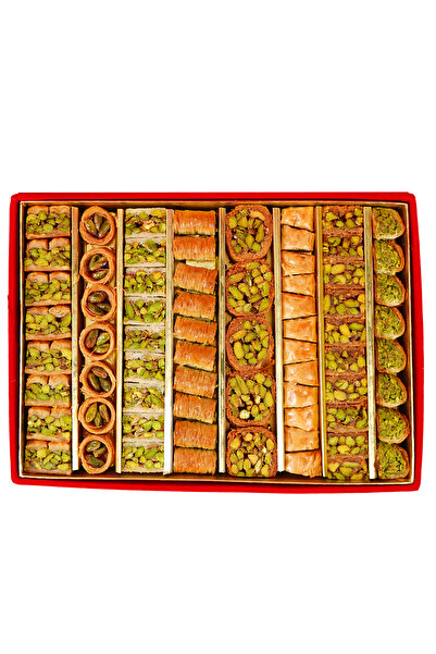 ALSULTAN SWEETS Karışık Baklava - Kırmızı Kadife Kutusunda 6lı Lezzet Koleksiyonu 800gr