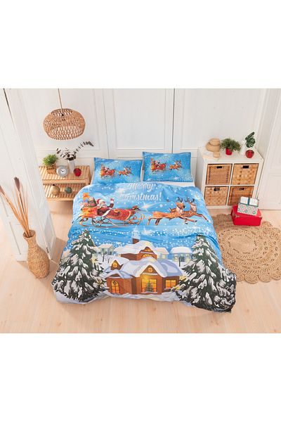 Colorpool I New Year I Merry Christmas Double Duvet Cover Set