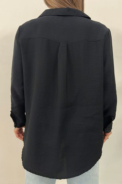 CİDDE Women's Plain Textured Shirt