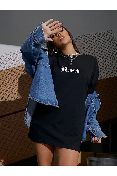 MOONBULL Unisex oversize tričko Blessed Printed