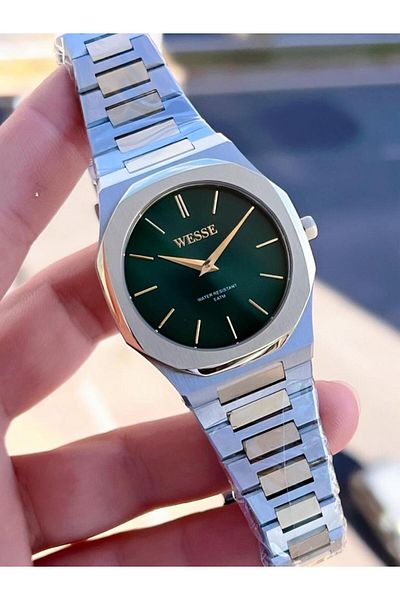 Wesse EWWG402604 Wesse New Season Steel Band Non-tarnish Color Non-throw Classic Sports 5 Atm Men's Wristwatch