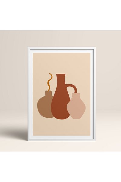 HOMEPACK Set de pictură înrămată 3 bucăți vază cu flori pictură poster HPN169