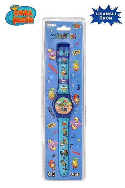 Kral Şakir MiniFlak Lisanslı Kral Şakir KS7151 Mavi Çocuk Saa