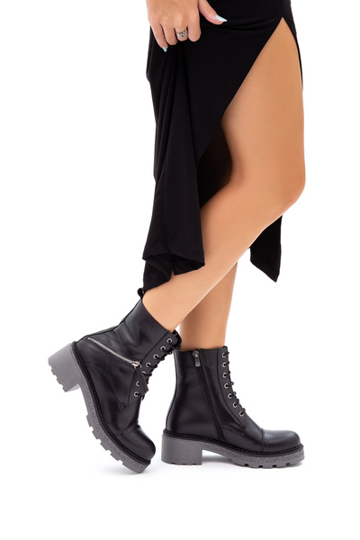 Tamer Tanca Γυναικείες μπότες από γνήσιο δέρμα 33 38504 Bn Μπότες Sk 22/23