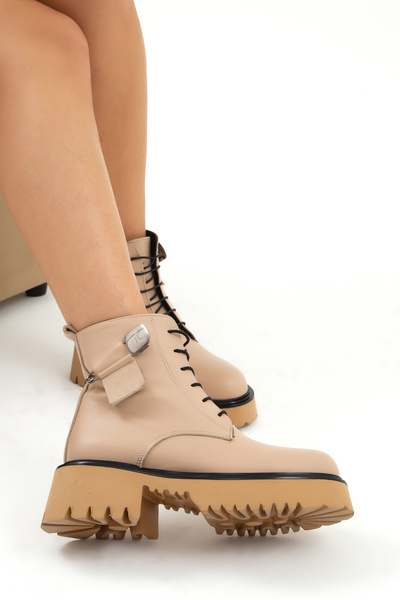 Tamer Tanca Kadın Hakiki Deri Casual Bot 51 3076 Bn Bot Sk22/23