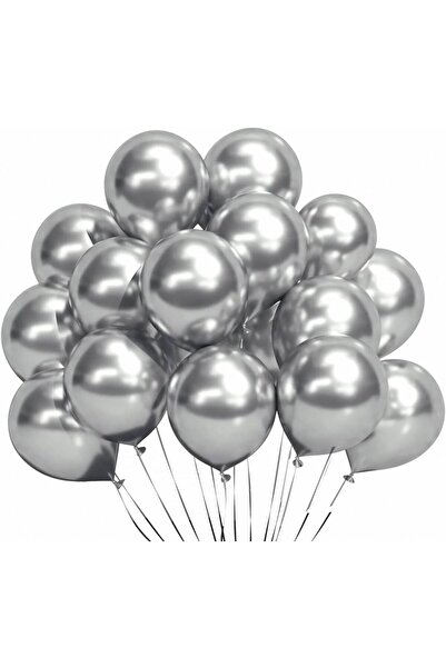 TATLI GÜNLER KROM GÜMÜŞ BALON 10 ADET