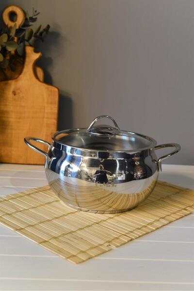 şirineşyalarım OMS Globe Deep Steel Pot - 18 cm