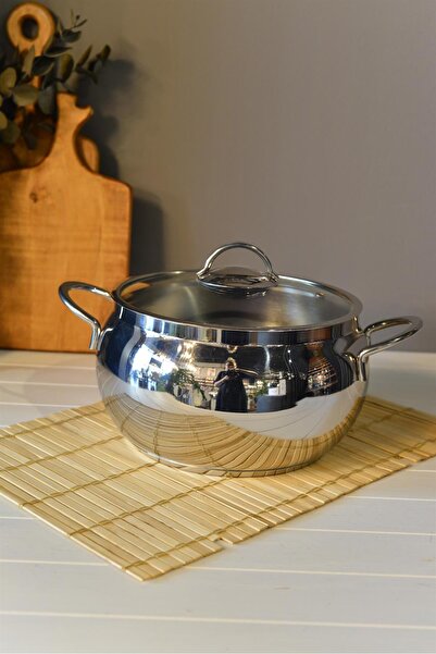 şirineşyalarım OMS Globe Deep Steel Pot - 20 cm