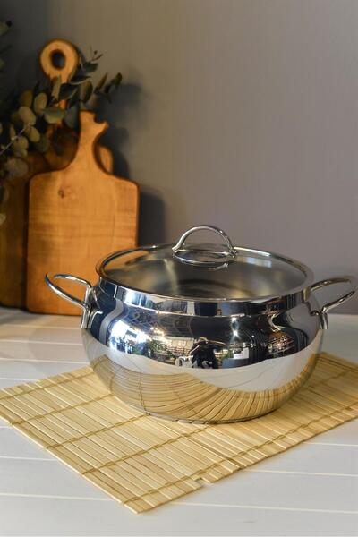 şirineşyalarım OMS Globe Deep Steel Pot - 22 cm