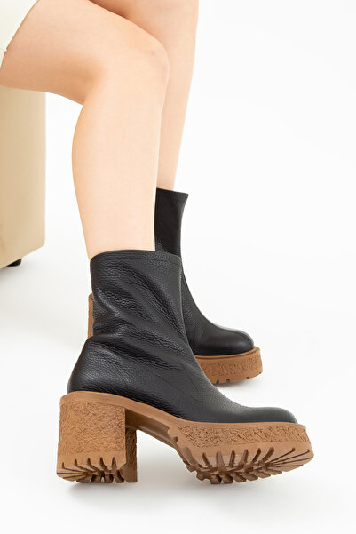 Tamer Tanca Kadın Deri Casual Bot 934 9405 Bn Bot Sk22/23