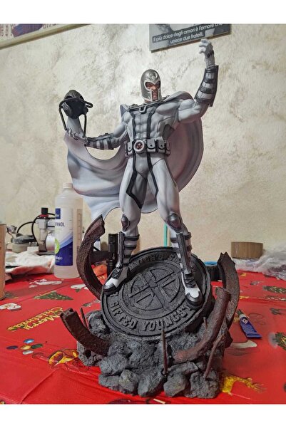 TuransoyCraft X-Men Magneto Boyalı Figür X-Men Magneto Figür 25CM Büyük Boy