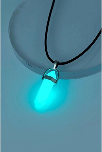 Mıçı Karanlıkta Parlayan Fosforlu Melek Taşı Pandül Kolye