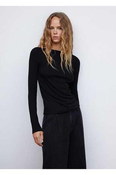 MANGO Woman Μπλουζάκι Boat Neck
