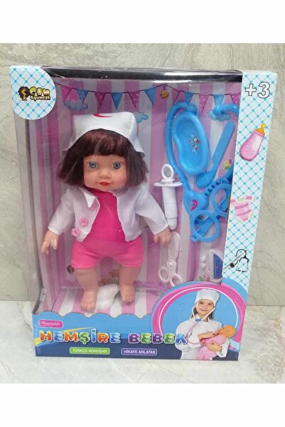 CAN OYUNCAK HEMŞİRE BEBEK TÜRKÇE KONUŞAN DOKTOR SETLİ 30CM ( 17 KONUŞMA - 1 HİKAYE - 1 ŞARKI )