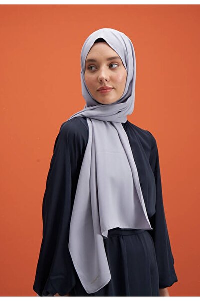 FRESCO SCARFS Tesettür Hijab Medine Ipeği Şal*gümüş